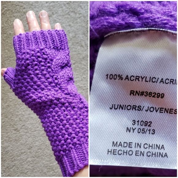 ☃️Crotchet Beanie/fingerless glove set - Picture 6 of 6